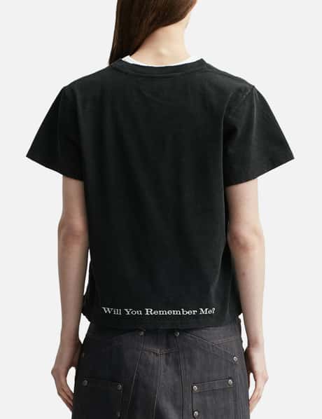"Caspian" Ghost Fitted T-Shirt In Washed Black view 12