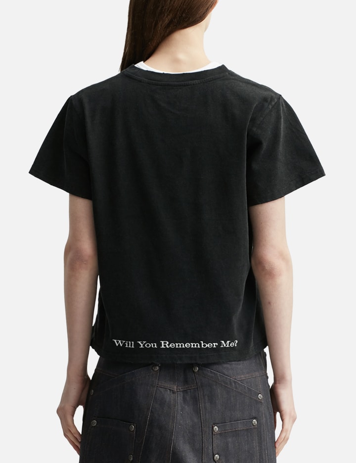 "Caspian" Ghost Fitted T-Shirt In Washed Black view 4