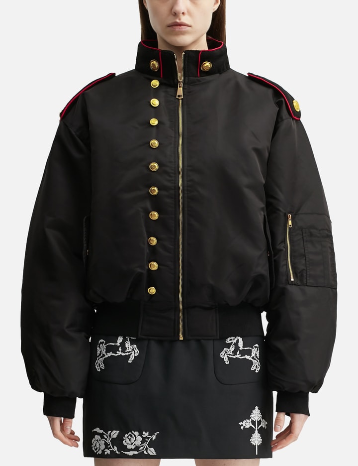 Praying Marching Band Jacket In Black