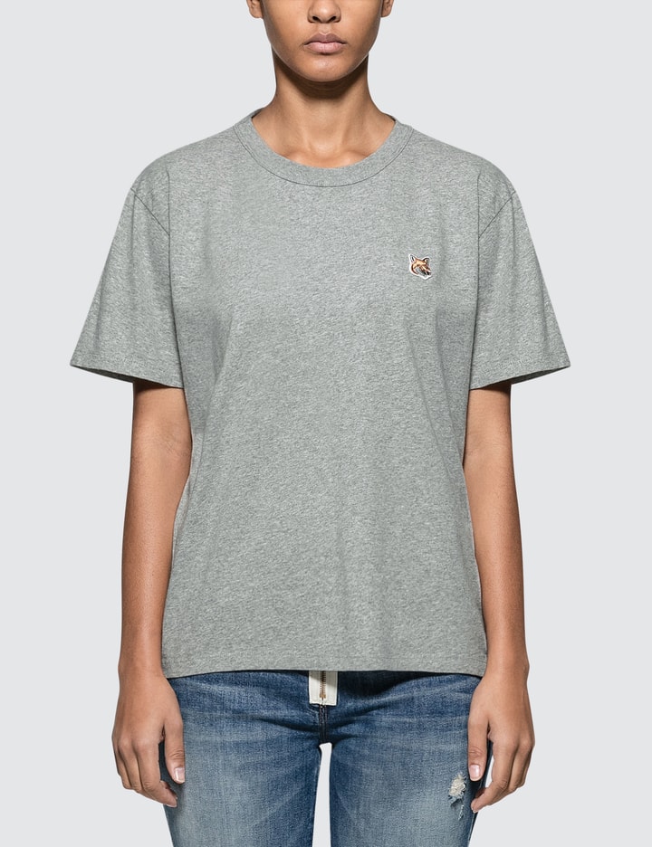 Fox Head Patch Short Sleeve T-shirt Placeholder Image