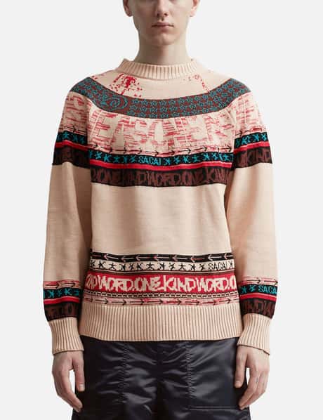 Sacai - Sacai x Eric Haze Jacquard Knit Pullover | HBX - Globally 