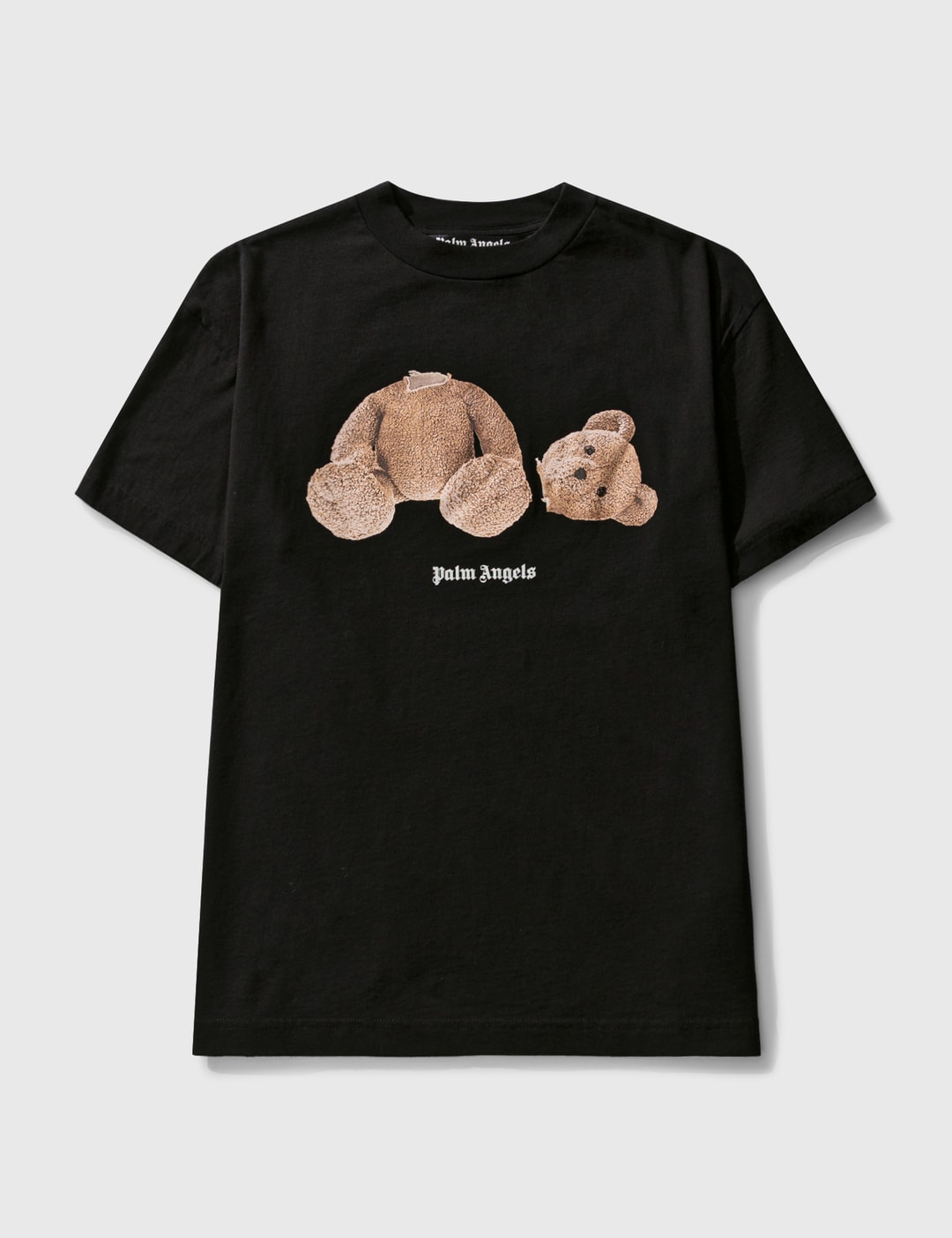 Palm Angels Black Teddy Bear Logo T-Shirt