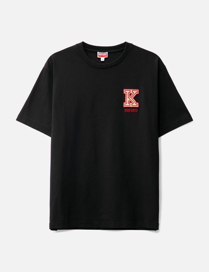Kenzo K Crest Classic Embroidered T-shirt In Black