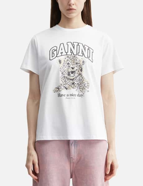 Basic Jersey Leopard Relaxed T-Shirt view 10