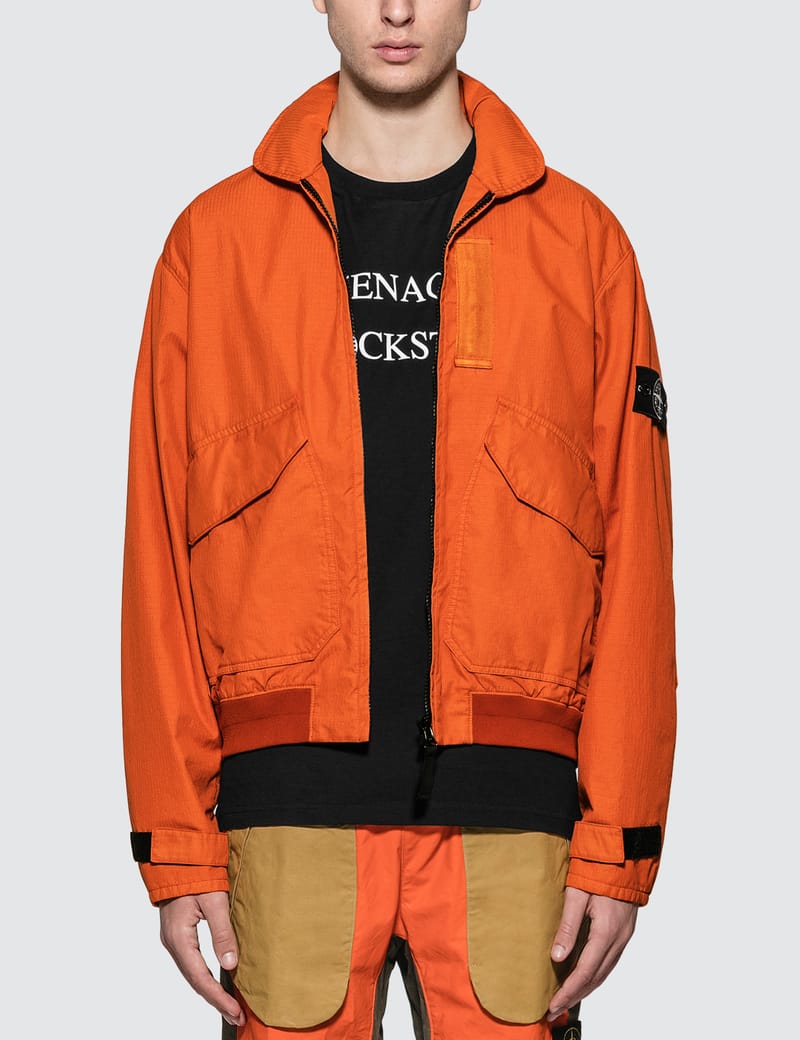 stone island reflective weave ripstop tc