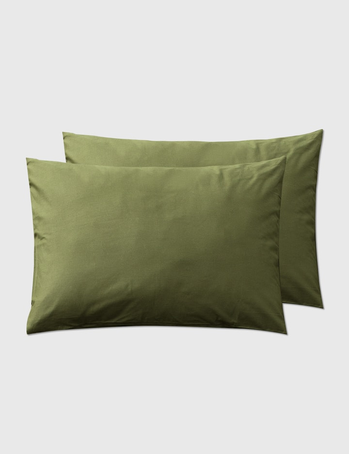 Pillowcase Set/2 - Olive (dark Green) Placeholder Image