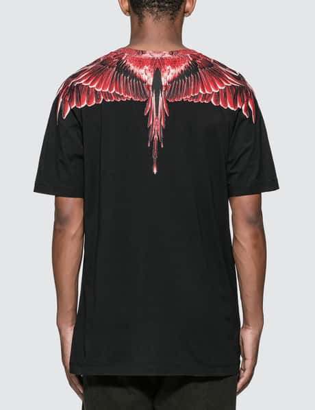Red Wings Tee Marcelo Burlon Marcelo Burlon Men's Black And Red