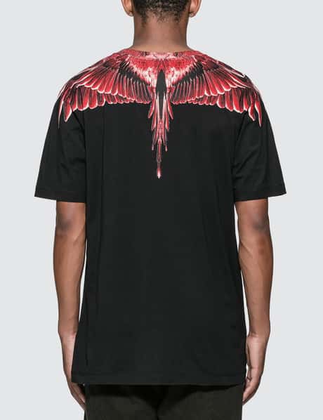 Red Wings Tee Marcelo Burlon Marcelo Burlon Men's Black And Red