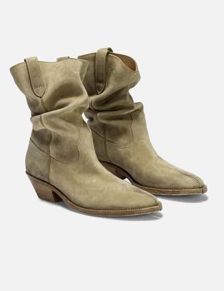 Maison Margiela Tabi Western Boot Beige スエード 足袋 ウエスタン  