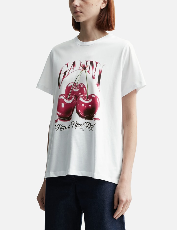 Basic Jersey Cherry Relaxed T-shirt Placeholder Image