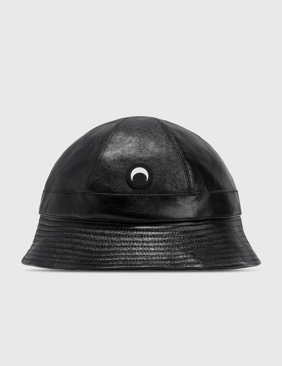 Marine Serre Black Leather Bob Bucket Hat Marine Serre - Leather Bob Hat | HBX main image 2