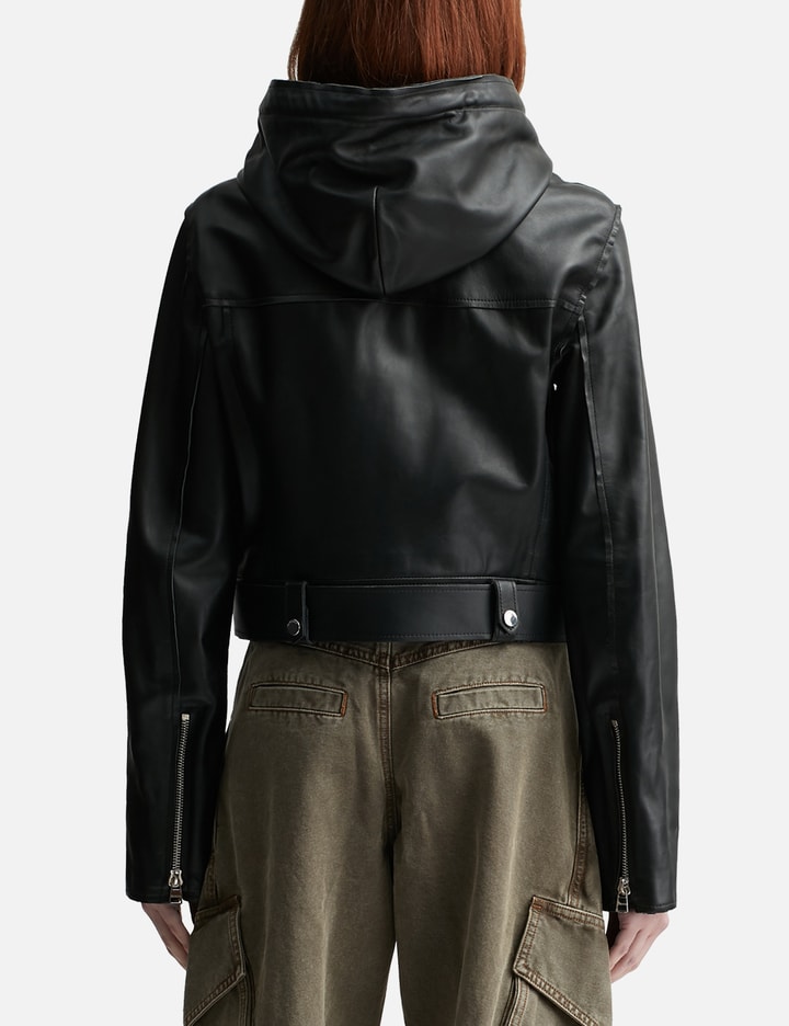 Hooded Biker Jacket Placeholder Image