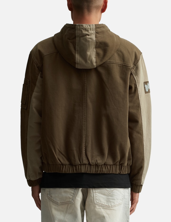 PANEL DENIM HOODED BOMBER Placeholder Image