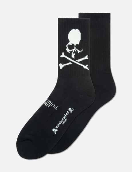 Mastermind Japan SKULL LOGO SIDE CREW SOCKS