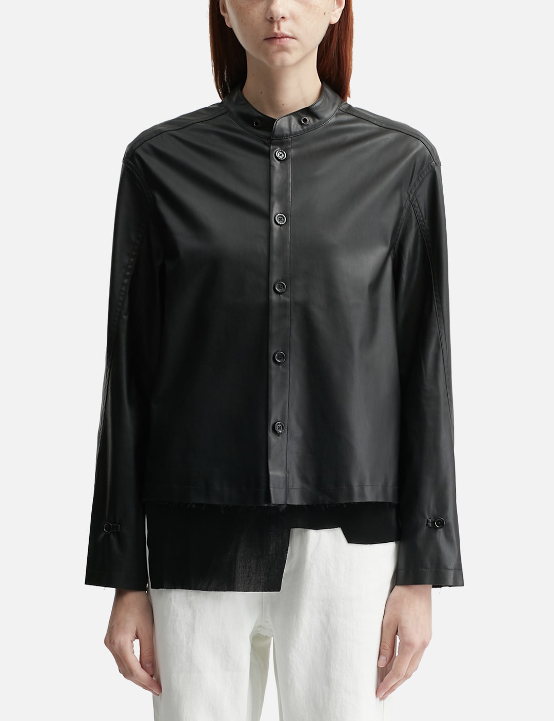 Acceptance Faux Leather Shirt view 13