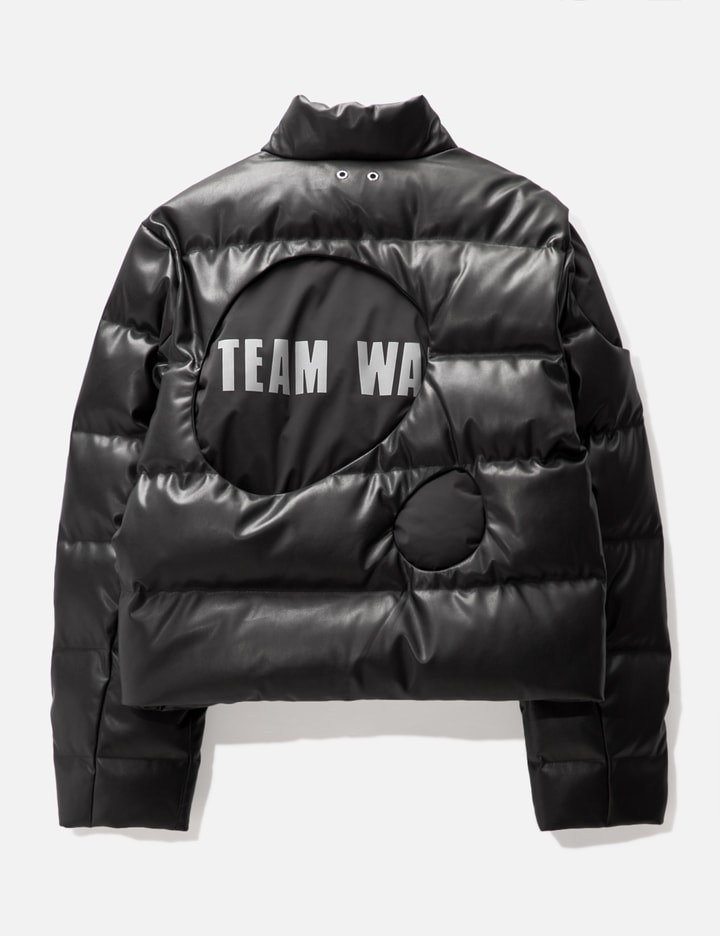 TEAM WANG DESIGN BALLOON FAUX LEATHER DOWN JACKET Placeholder Image