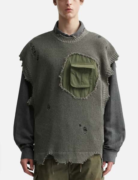 Destroyed Knit Vest view 10