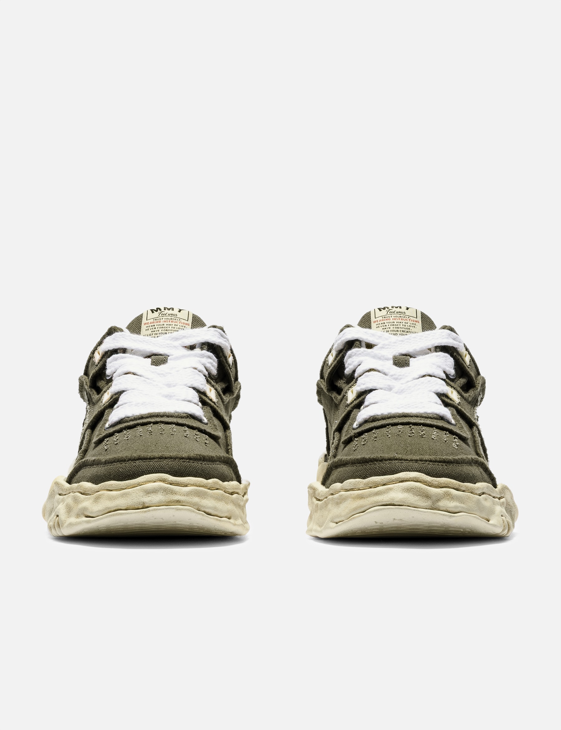 "PARKER" Original Sole Vintage Effect Embroidered Canvas Low-Top Sneaker view 14