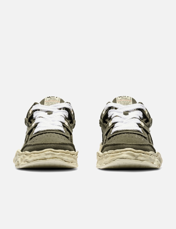 "PARKER" Original Sole Vintage Effect Embroidered Canvas Low-top Sneaker Placeholder Image