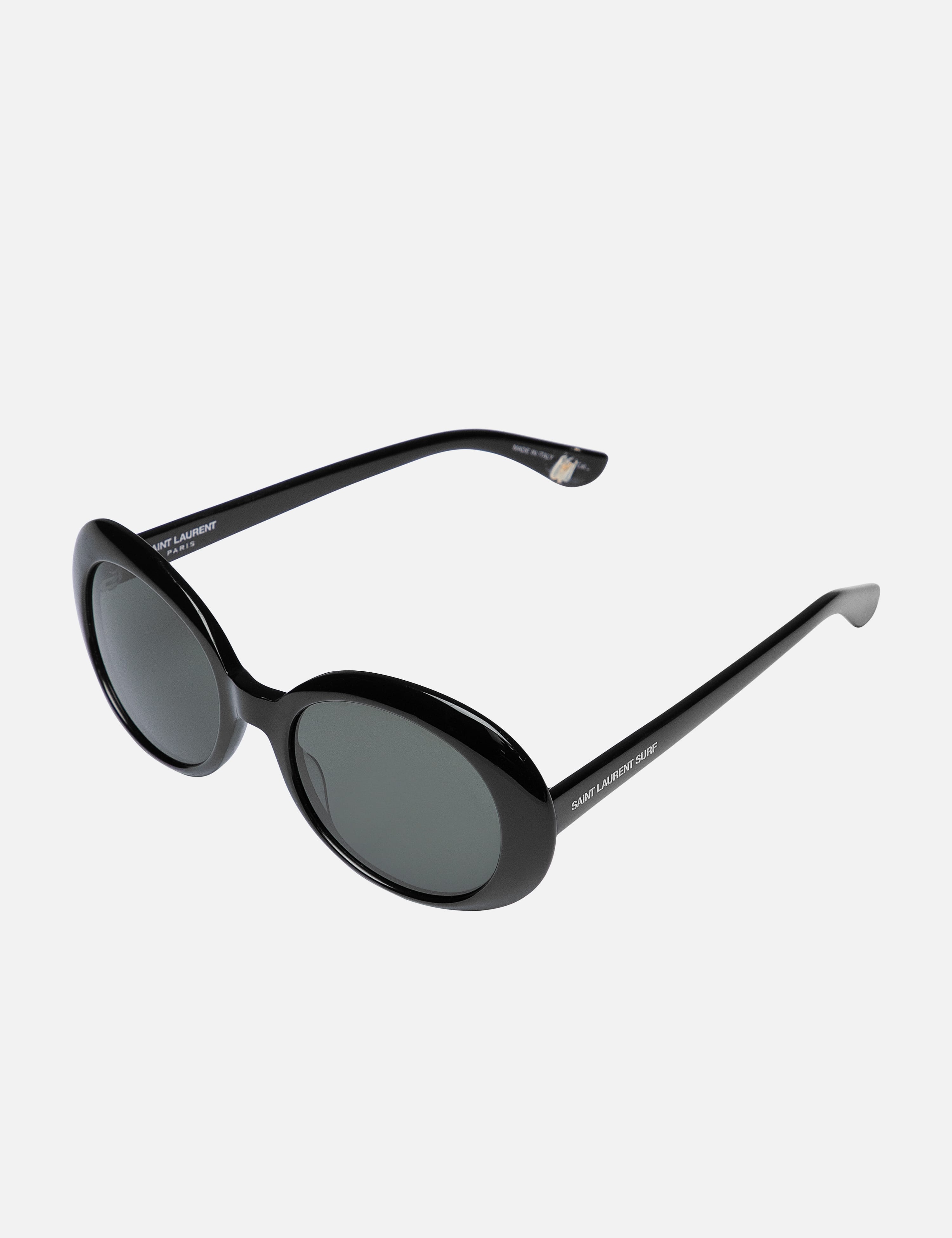 Saint Laurent SL M40 54 Grey & Black Shiny Sunglasses | Sunglass Hut USA