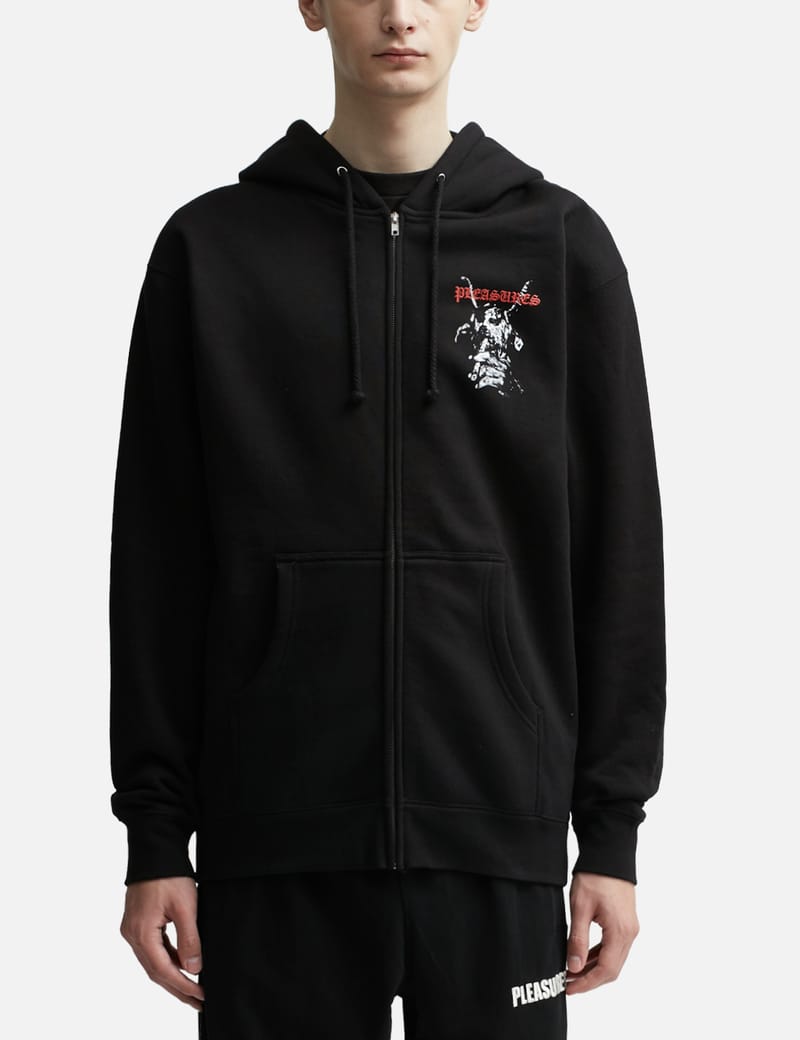 Pleasures - Goat Zip Hoodie | HBX - Globally Curated Fashion and Lifestyle  by Hypebeast