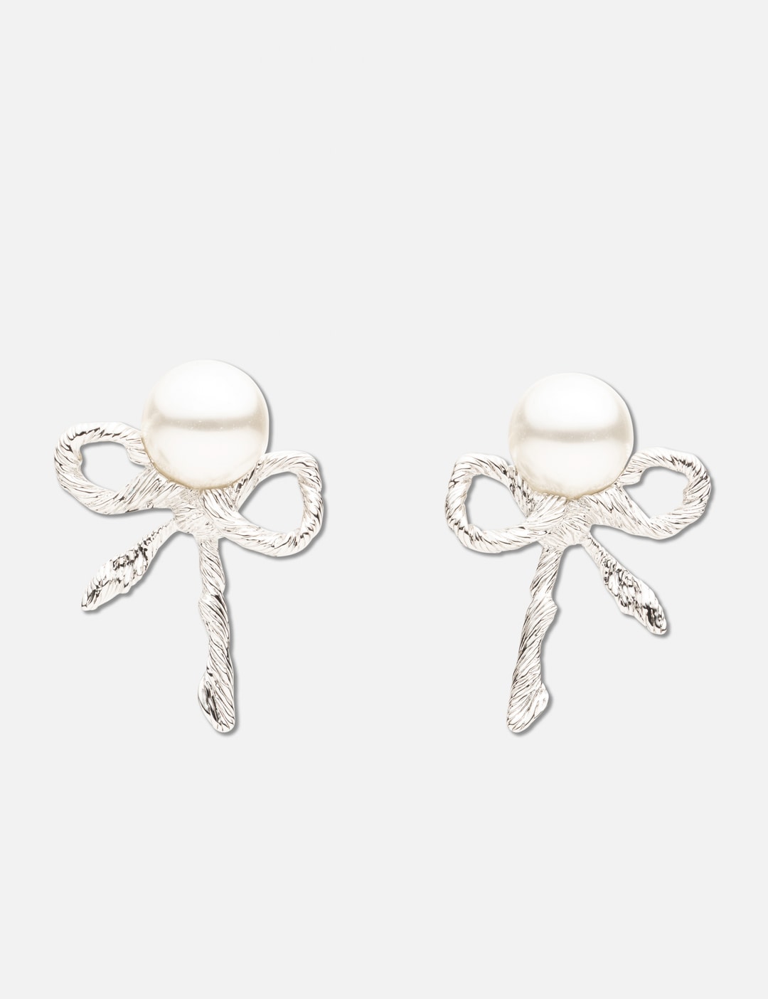 SHUSHU/TONG × YVMIN Twisted Rope Bow Pearl Earring view 6