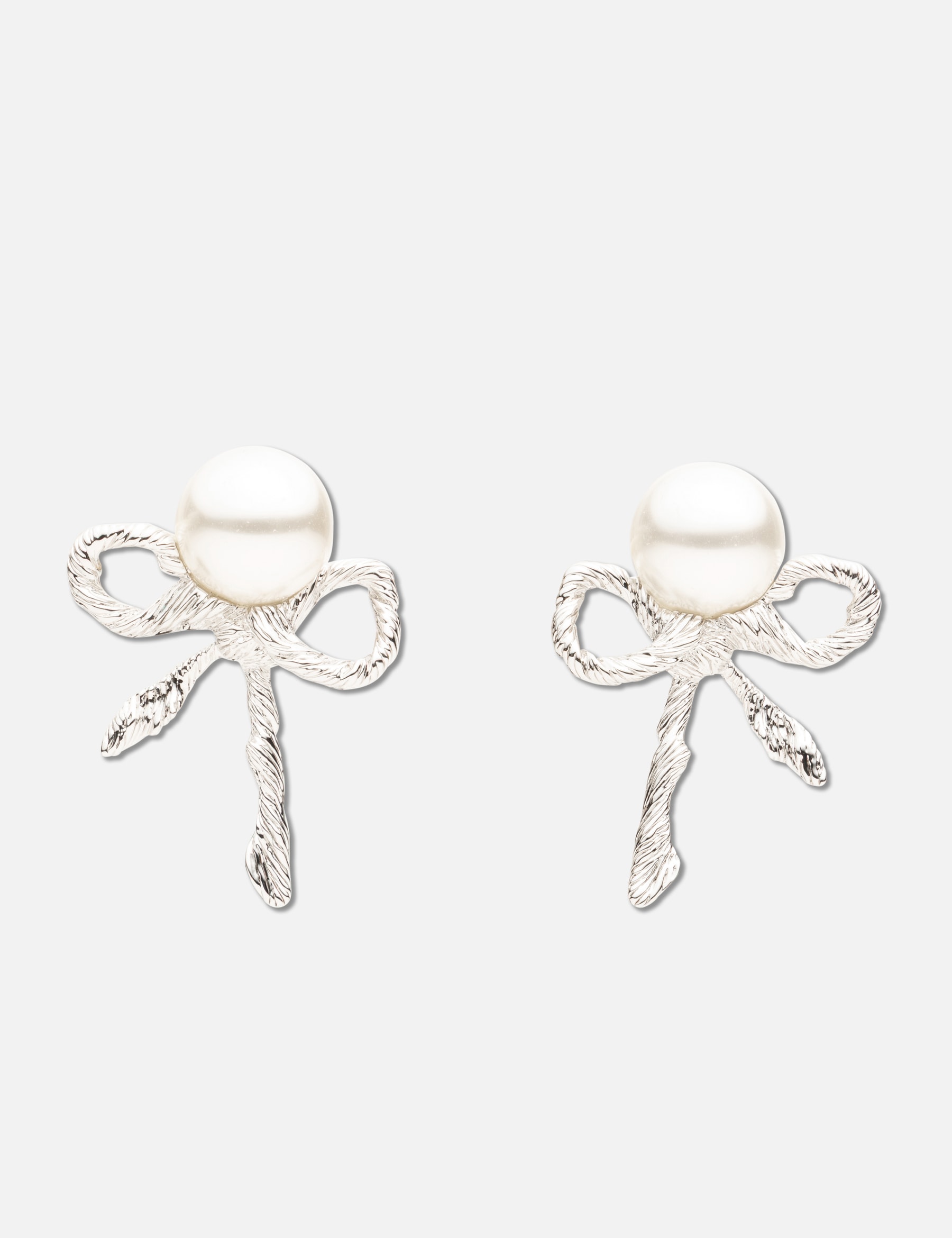 SHUSHU/TONG × YVMIN Twisted Rope Bow Pearl Earring view 13