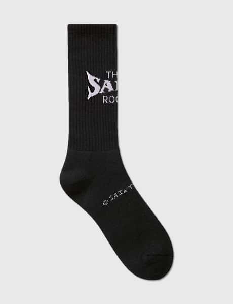 Saint Mxxxxxx Heart Socks White