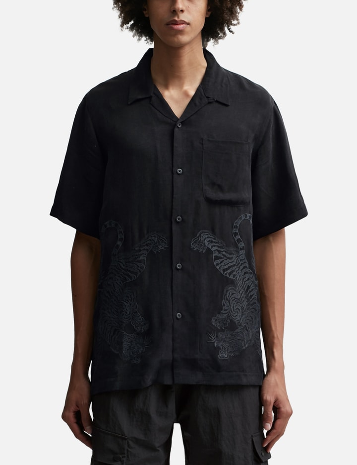 Shop Maharishi Take Tora Summer Shirt In Black