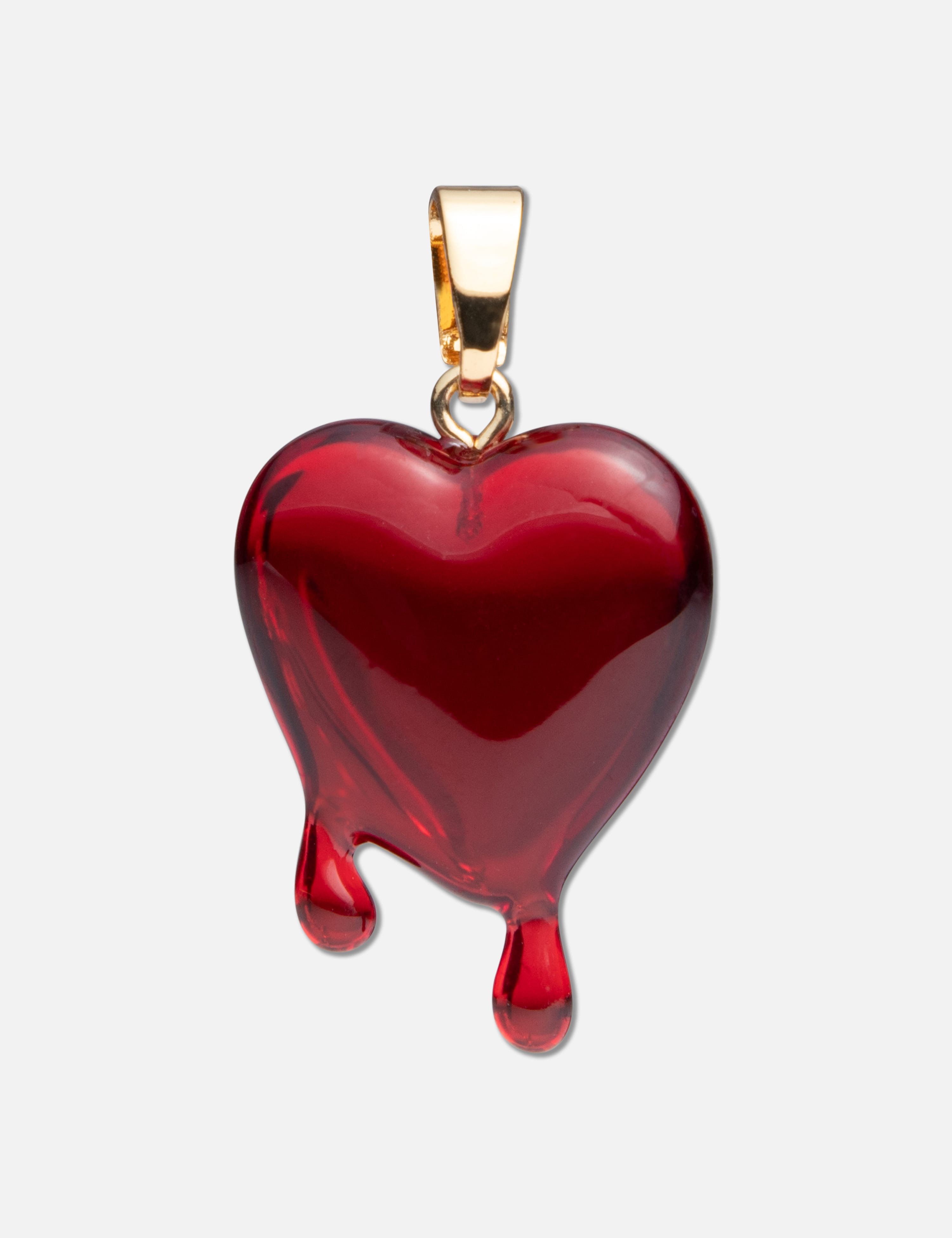 MELTING HEART necklace pink gold - big – AYR TAN