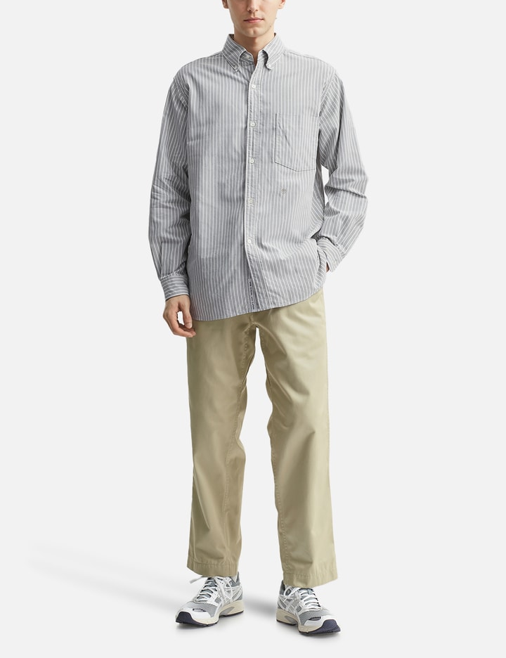 Button Down Stripe Wind Shirt Placeholder Image
