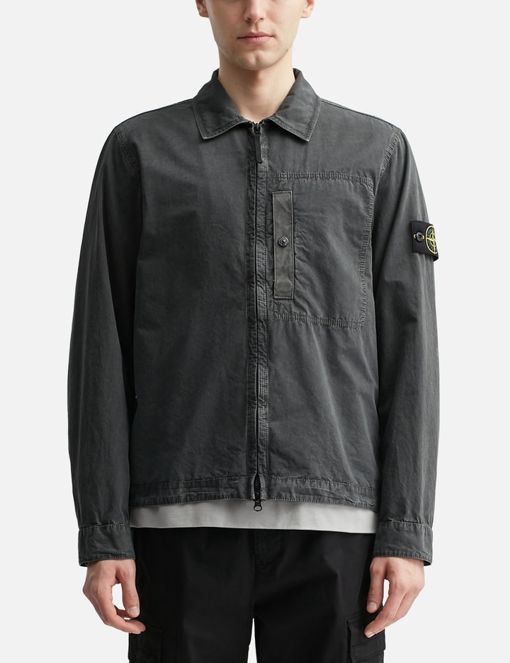 Stone Island Old Effect Cotton Overshirt