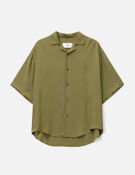 アミ パリス Round Hem Short Sleeve Shirt