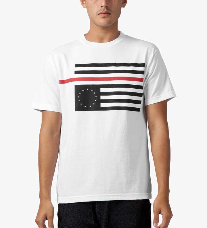 White Rebel Red Flag T-Shirt Placeholder Image