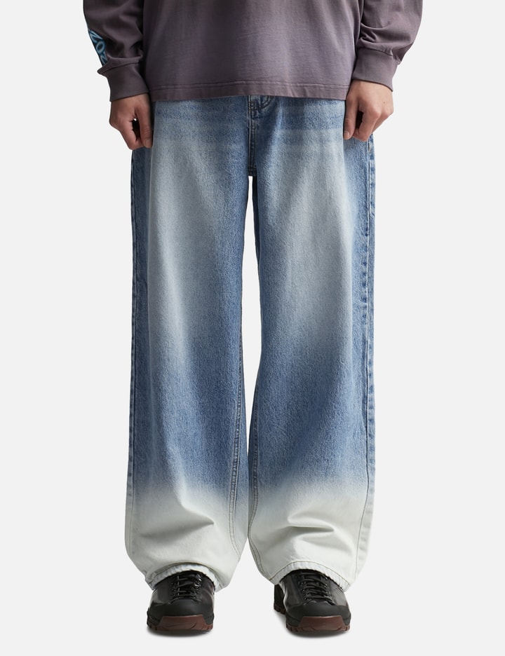 BLEACHED WIDE BAGGY PANTS Placeholder Image