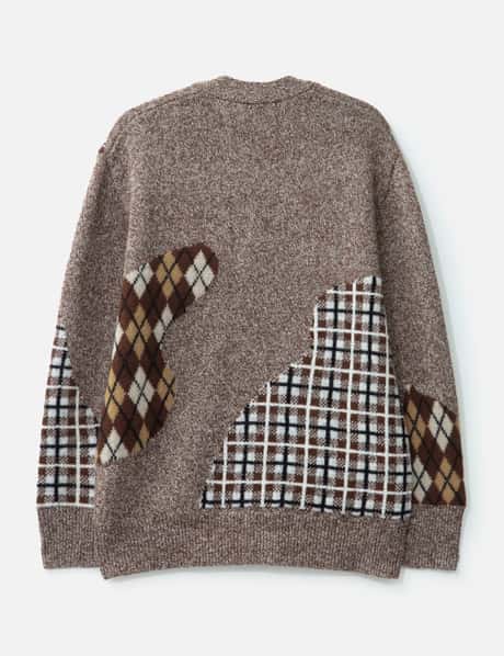 Argyle & Check Mix Cardigan view 8