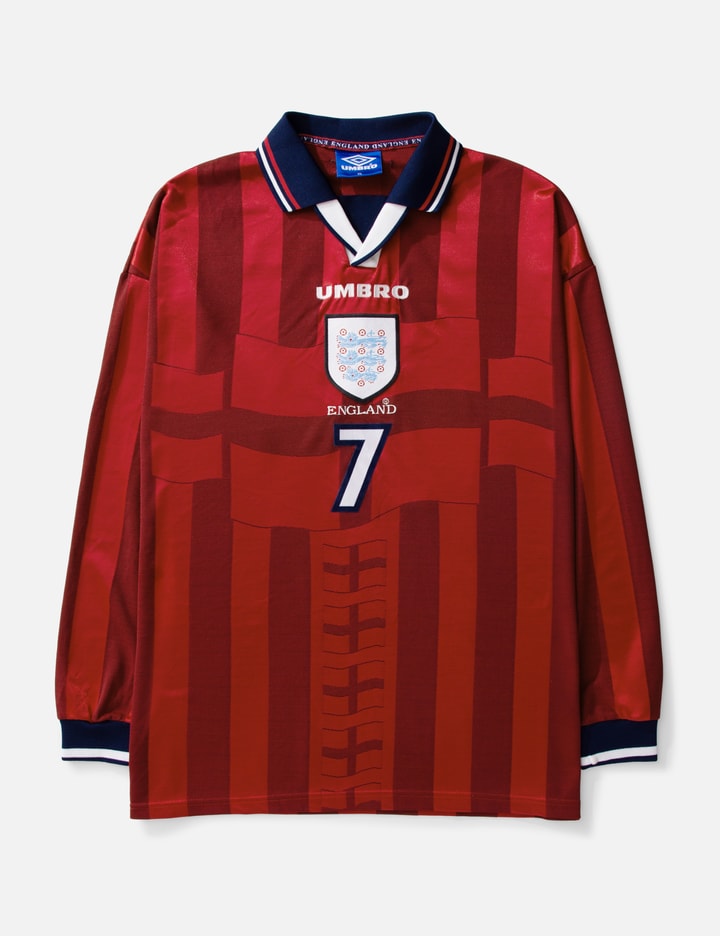 England 1998 FIFA World Cup Umbro Away long sleeve shirt #7 BECKHAM Placeholder Image