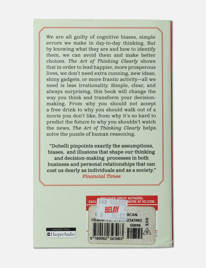 The Art of Thinking Clearly Placeholder Image