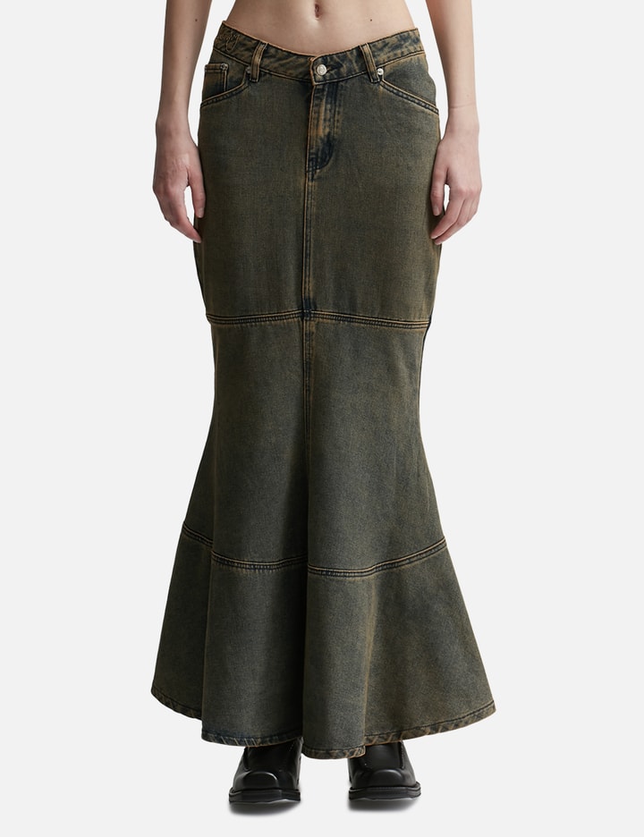 House Of Sunny Courtyard Tulip Skirt In Brown