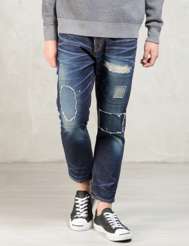 houd er rekening mee dat Regeren Misbruik Denim By Vanquish & Fragment - Indigo Five Year Washed Low Crotch Cropped Denim Jeans | HBX - Globally Curated Fashion and Lifestyle by Hypebeast houd er rekening mee dat Regeren Misbruik Denim By Vanquish & Fragment - Indigo Five Year Washed Low Crotch Cropped Denim Jeans | HBX - Globally Curated Fashion and Lifestyle by Hypebeast