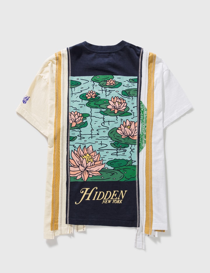 Needles - Needles x Hidden NY 7 CUTS NAVY WIDE T-SHIRT | HBX 