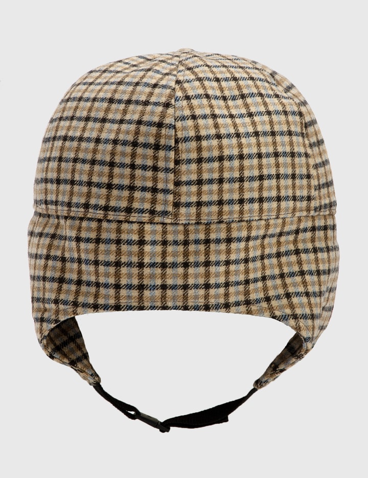 Stüssy Brown Wool Plaid Flap Cap Stussy