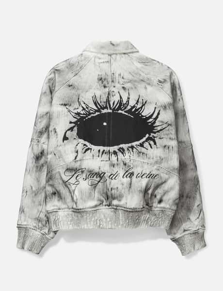 Bane Waxed Denim Varsity Jacket view 8