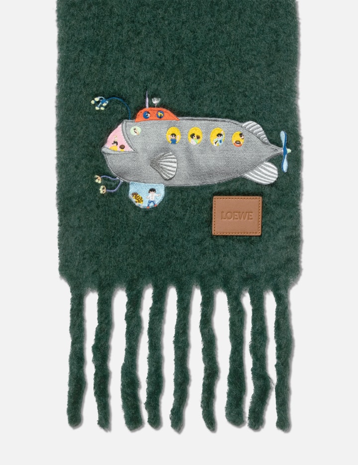 Loewe Submarine Scarf In Green