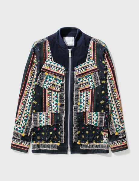 Sacai Fall 2017 Patterned Zippered Jacket