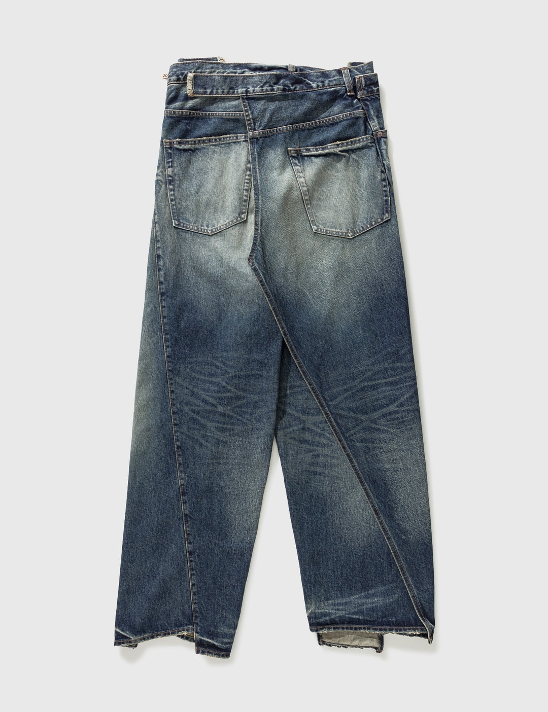 Mihara - Slided Piece Jeans | HBX - Globally Fashion and Lifestyle by Hypebeast