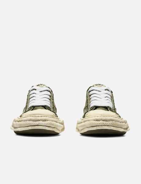 "PETERSON23" Original Sole Vintage Effect Embroidered Canvas Low-Top Sneaker view 7