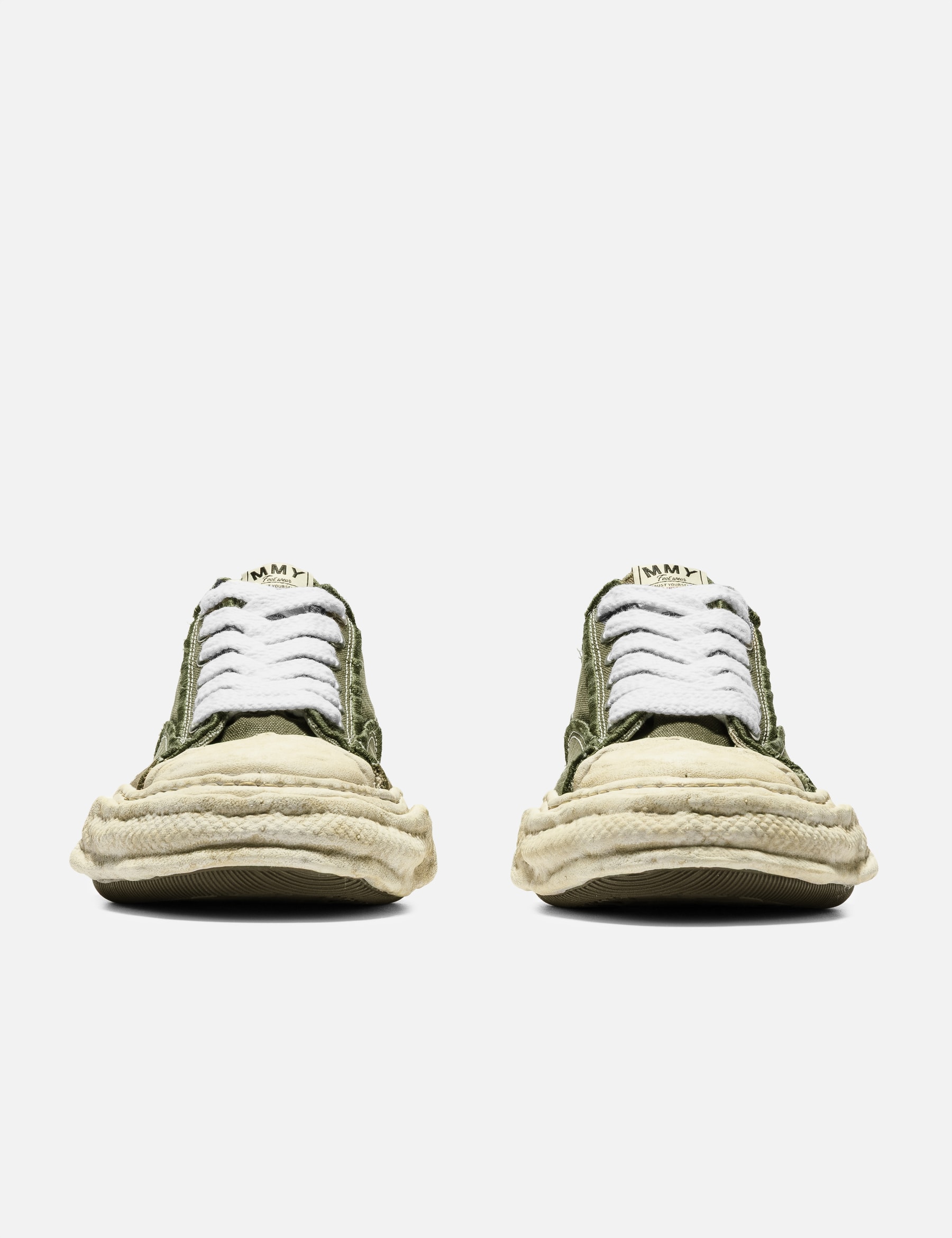"PETERSON23" Original Sole Vintage Effect Embroidered Canvas Low-Top Sneaker view 14