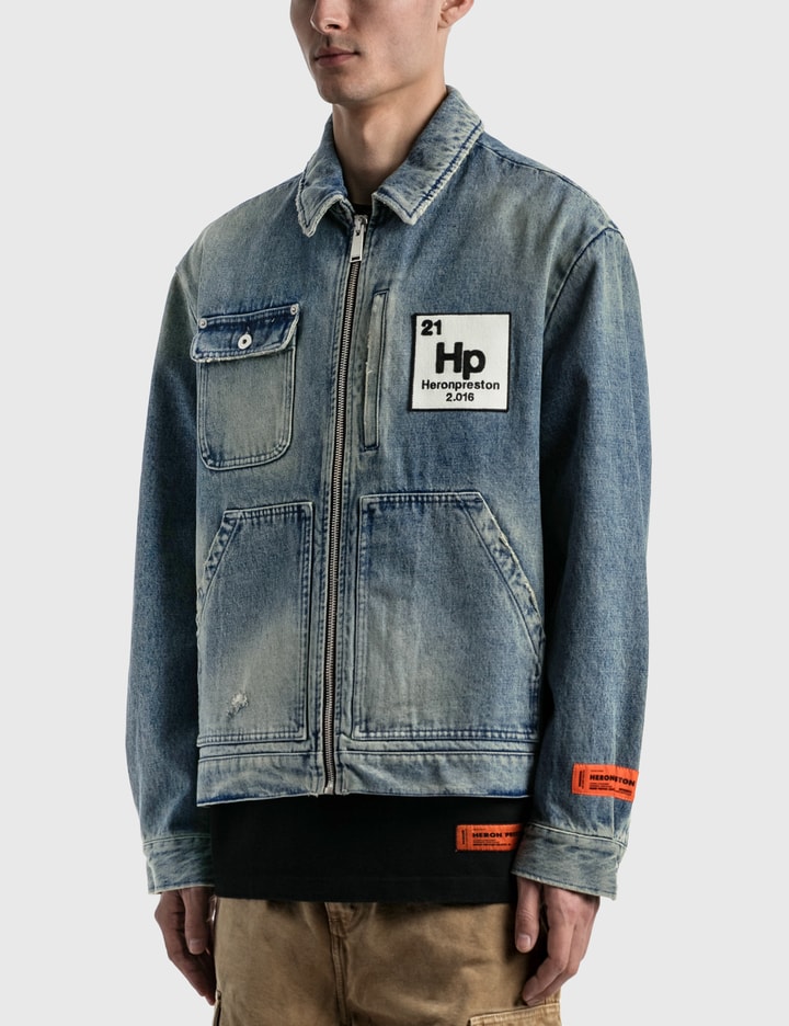 Worker Logo Patch Denim Jacket Placeholder Image
