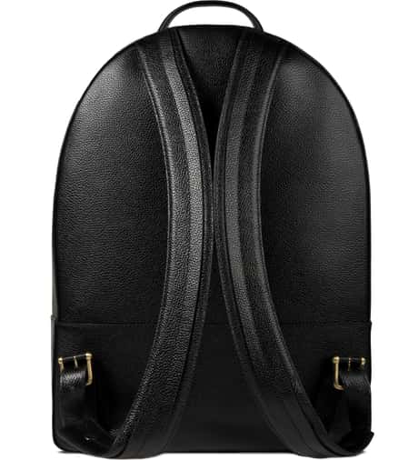 톰브라운 - Black Leather Buckle Backpack | HBX